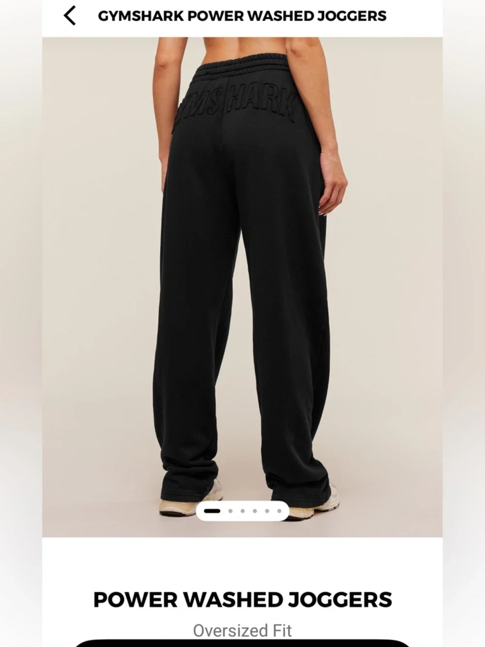Gymshark Oversized Power Washed Baggy Joggers - Picture 1 of 6